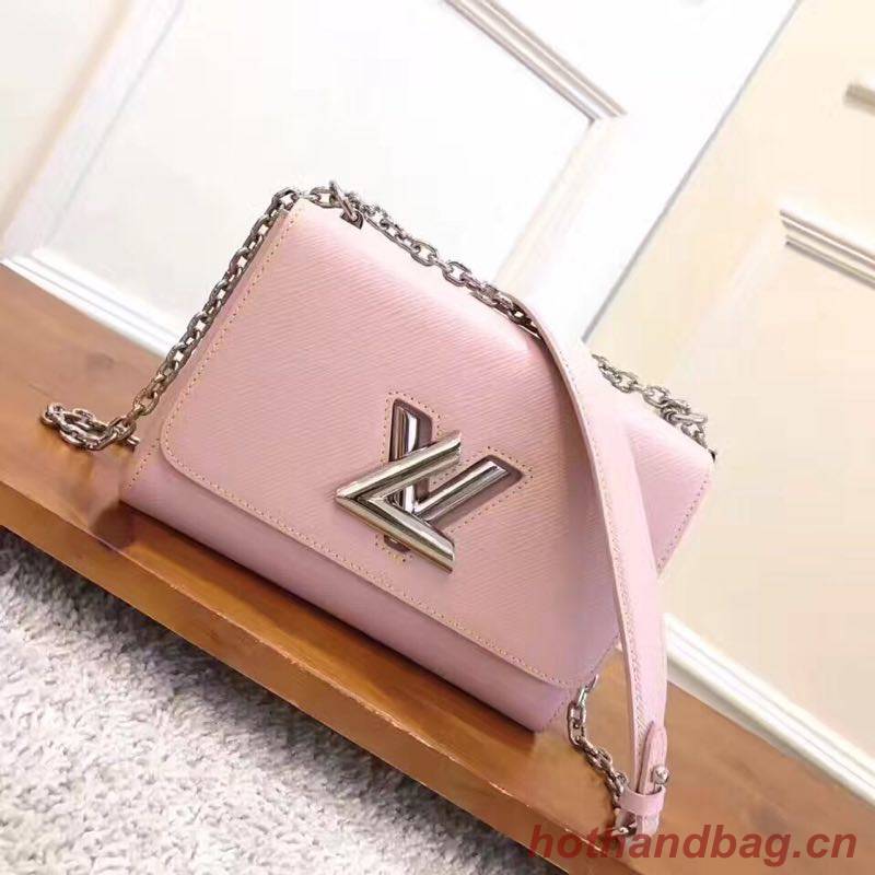 Louis vuitton original epi leather TWIST MM M50332 pink