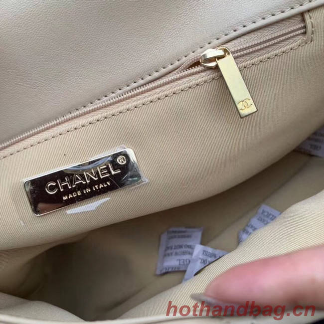 Chanel 19 flap bag AS1161 Cream