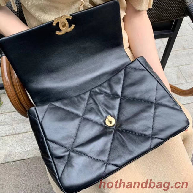 Chanel 19 flap bag AS1161 black