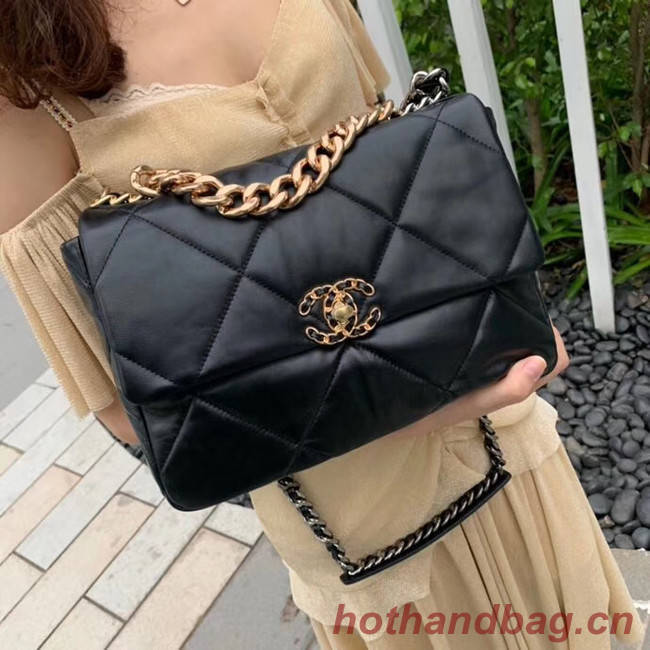 Chanel 19 flap bag AS1161 black