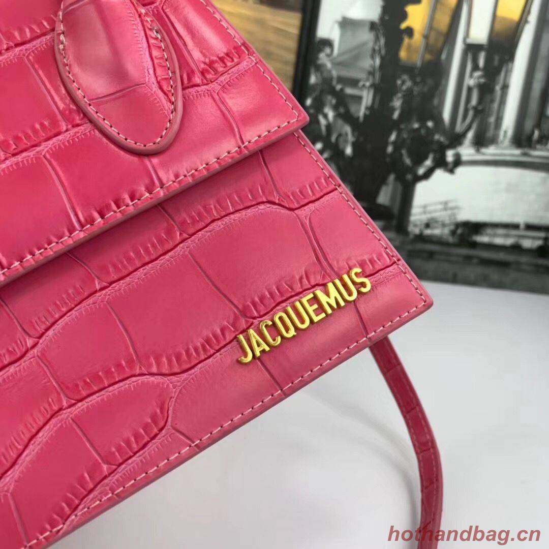 Jacquemus Original Leather Mini Top Handle Bag J8088 Rose