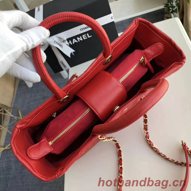 Chanel Original large shopping bag Grained Calfskin A93525 red