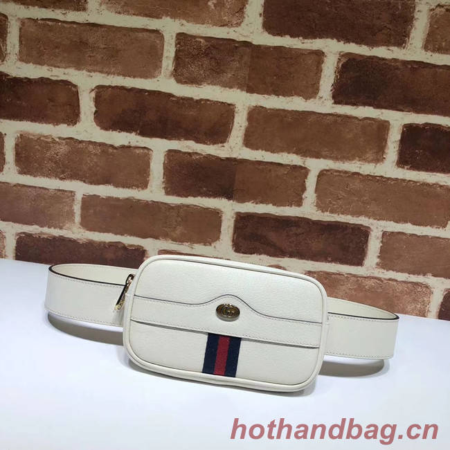 Gucci GG Original Leather belt bag 519308 white