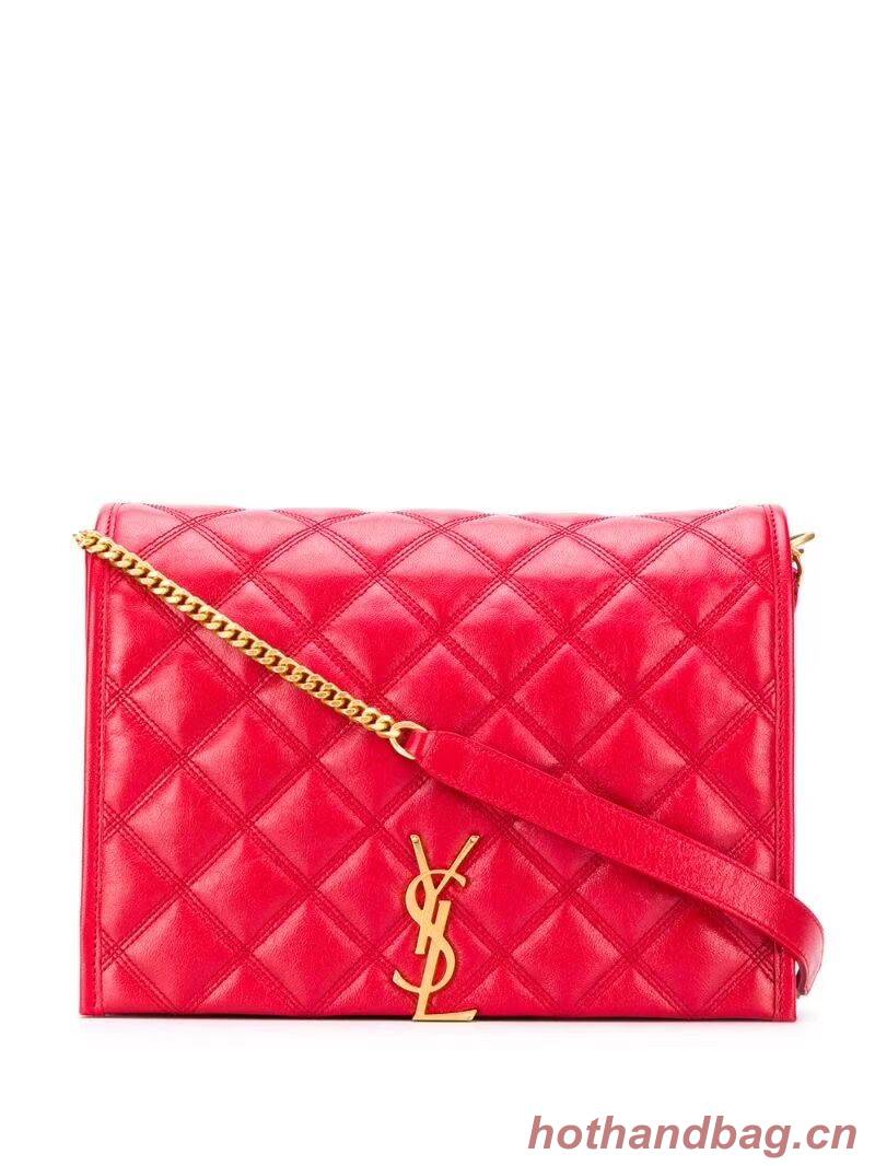 SAINT LAURENT leather shoulder bag Y579607 red