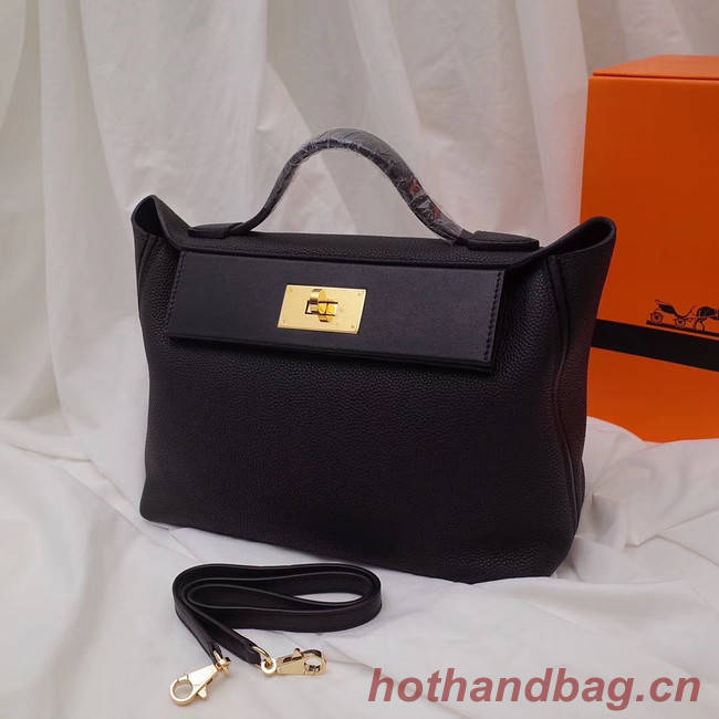 Hermes Kelly togo Leather Tote Bag H2424 black