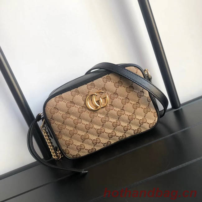 Gucci GG Marmont canvas mini Bag 448065 Black