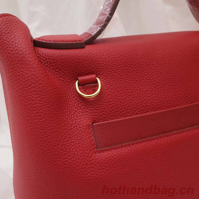 Hermes Kelly togo Leather Tote Bag H2424 red