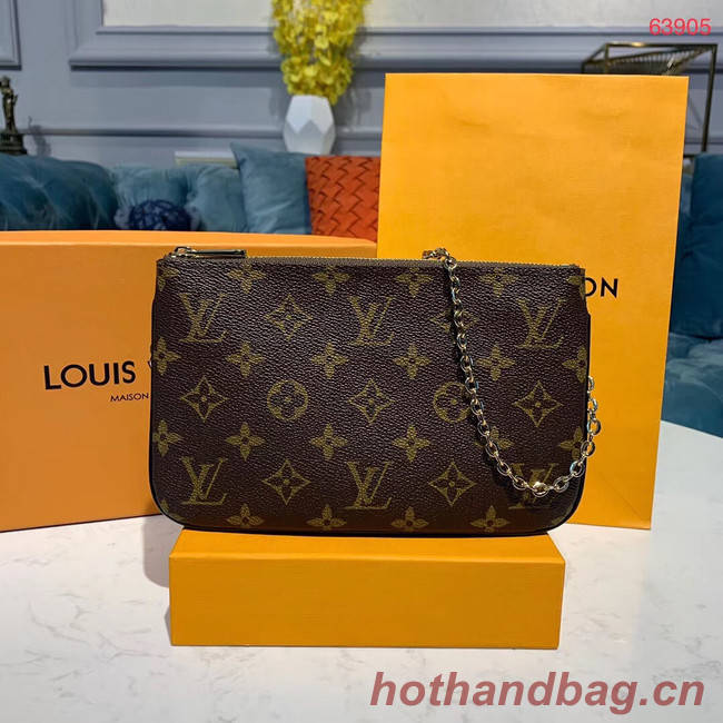 Louis Vuitton POCHETTE DOUBLE ZIP Chain bag M63905