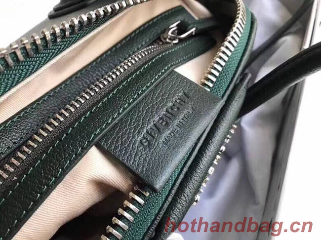 Givenchy Grained Calfskin Small Antigona Bag BB0511 Blackish green