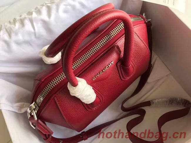 Givenchy Grained Calfskin Small Antigona Bag BB0511 Burgundy