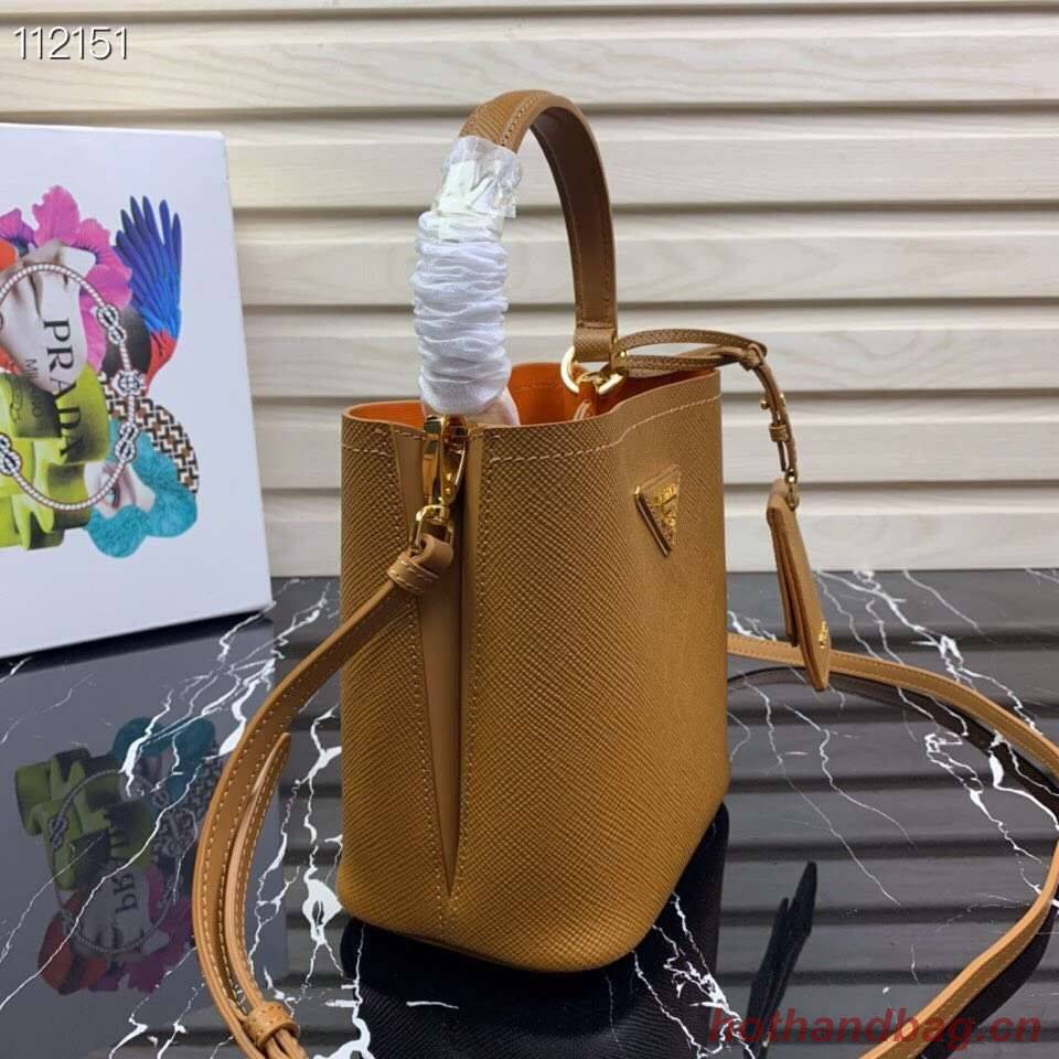 Prada Panier small Original Saffiano Bag 1BA217 Brown