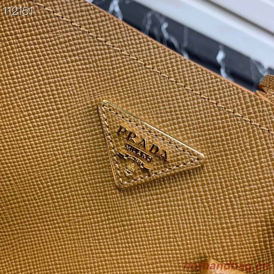 Prada Panier small Original Saffiano Bag 1BA217 Brown