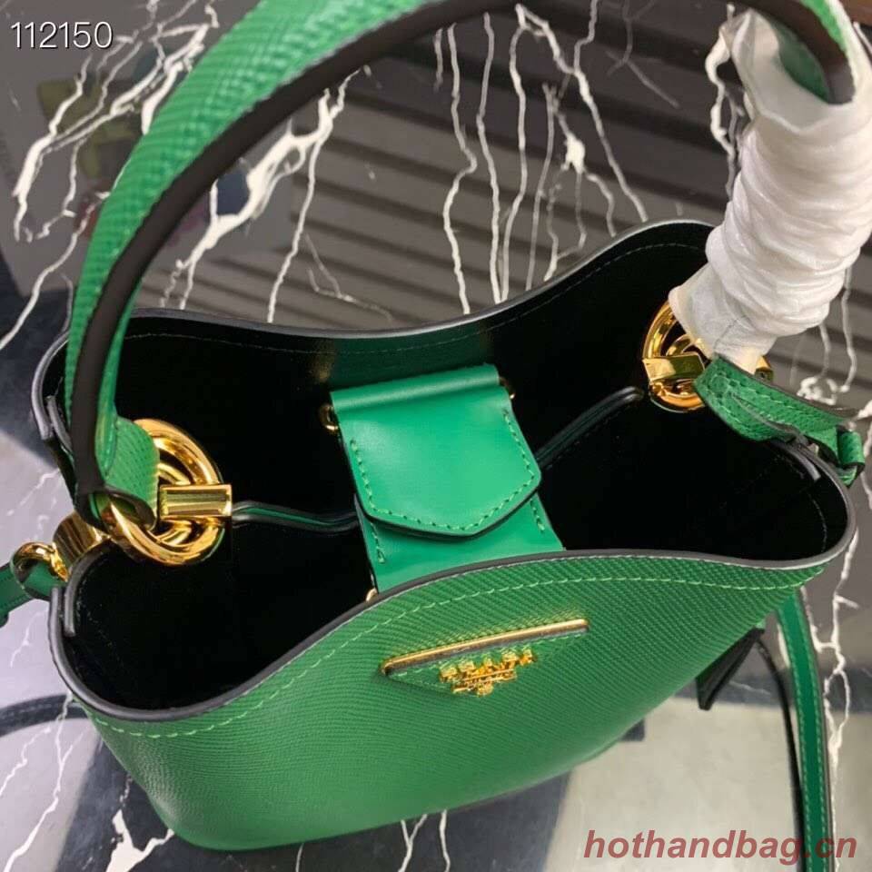 Prada Panier small Original Saffiano Bag 1BA217 Green