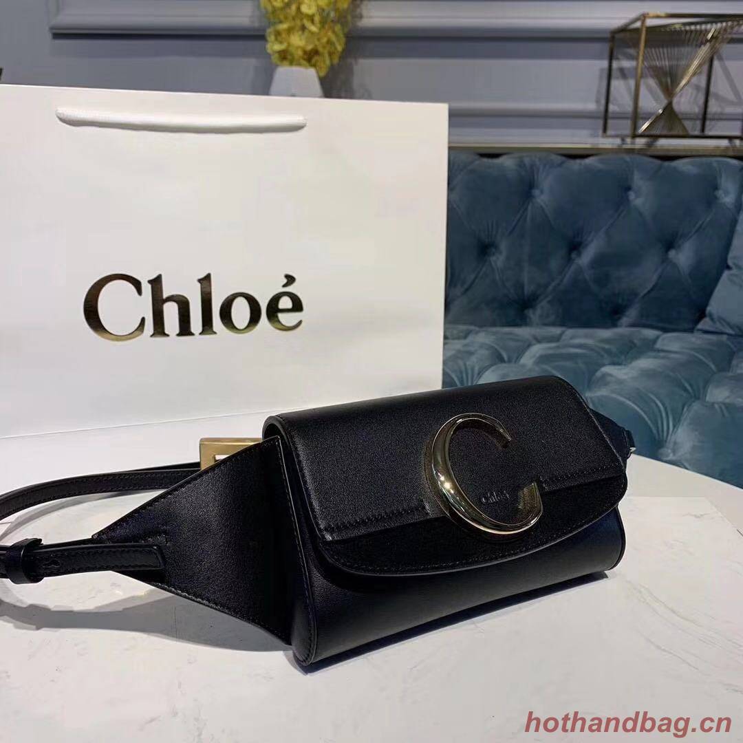 Chloe Original Leather Belt Bag 3S036 black