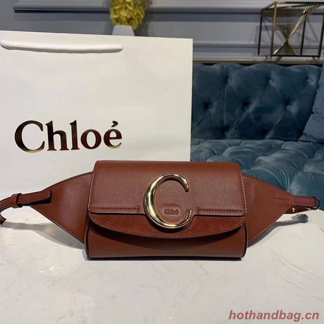 Chloe Original Leather Belt Bag 3S036 brown