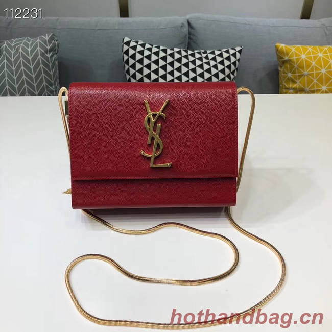 Yves Saint Laurent Kate mini Original leather Shoulder Bag Y593122 red