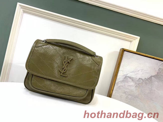 Yves Saint Laurent NIKI BABY IN LAMBSKIN green