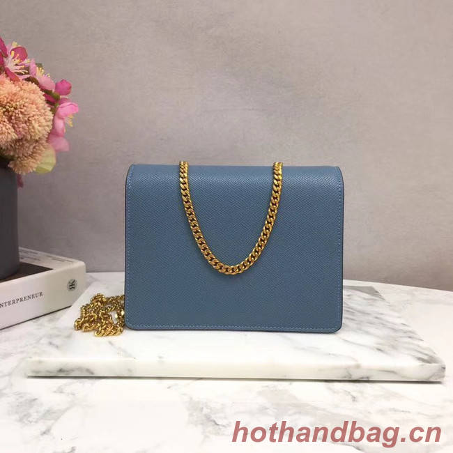 VALENTINO Origianl leather 069 Chain bag blue