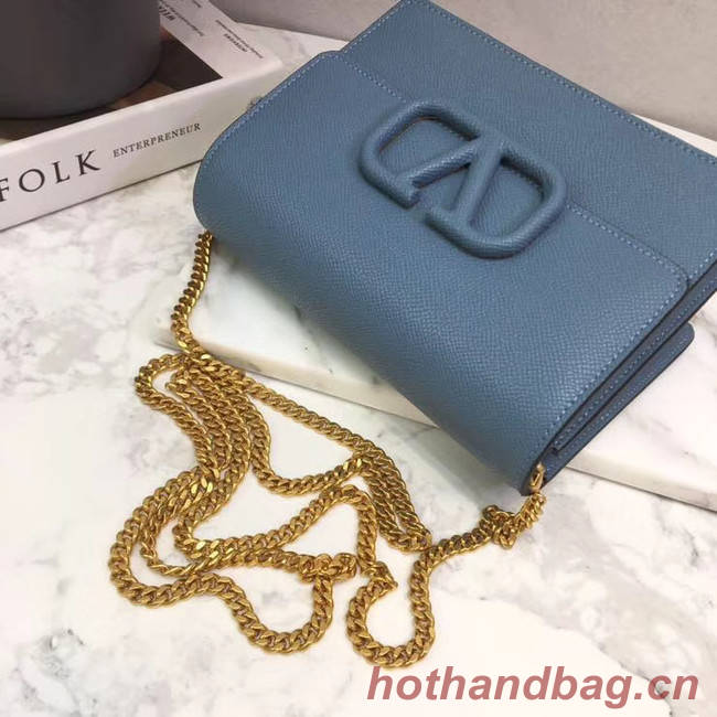 VALENTINO Origianl leather 069 Chain bag blue