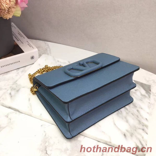 VALENTINO Origianl leather 069 Chain bag blue