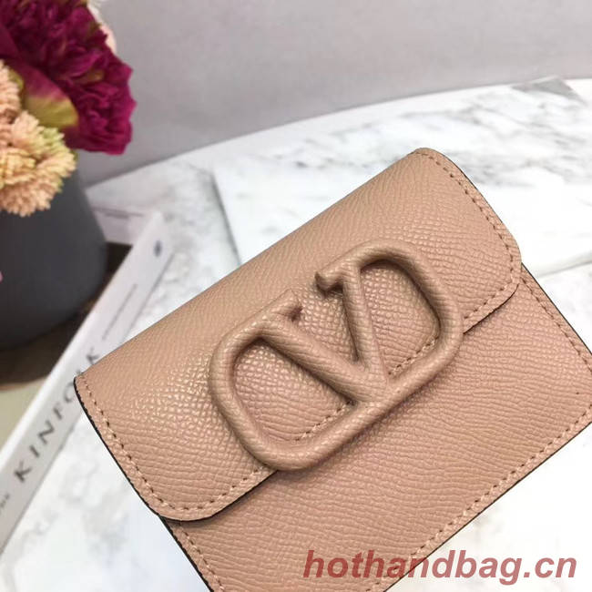 VALENTINO Origianl leather Card Holder 062 pink