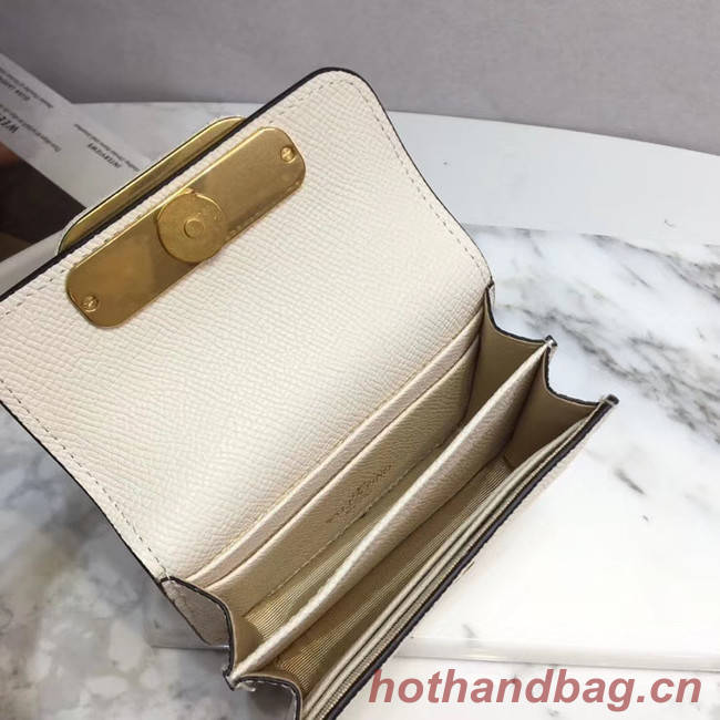 VALENTINO Origianl leather Card Holder 062 white