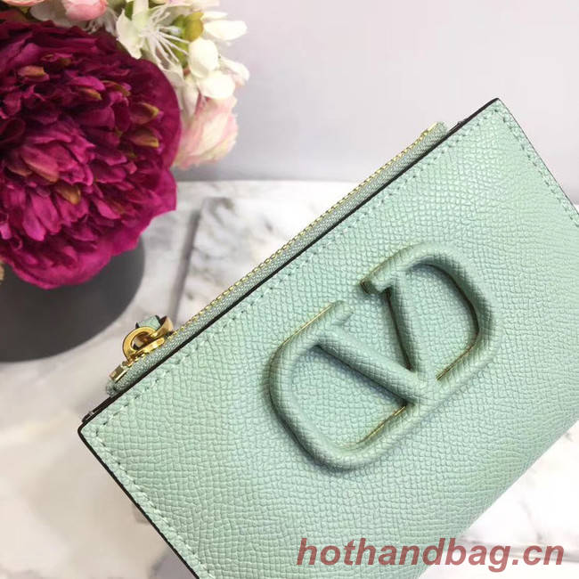 VALENTINO Origianl leather Card Holder 066 blue