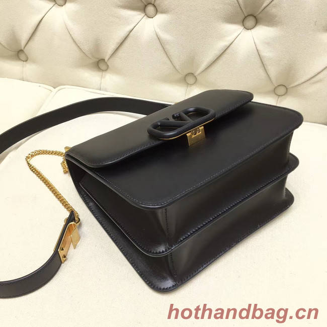 VALENTINO VLOCK Origianl leather shoulder bag 0908 black