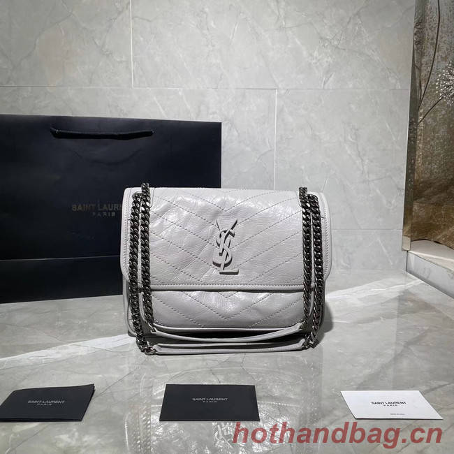 Yves Saint Laurent Medium Niki Chain Bag 498894 PEARL GREY