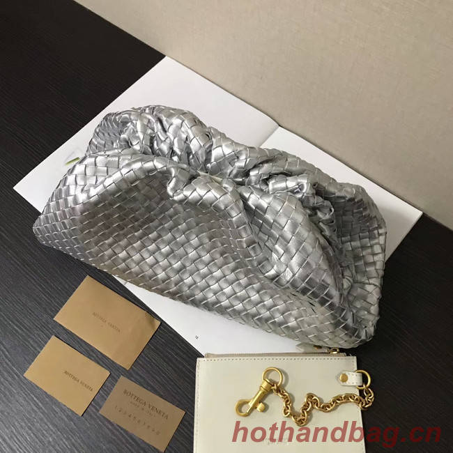 Bottega Veneta Weave Clutch bag 585853 silver