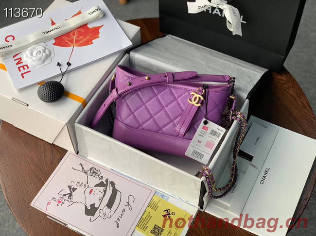 Chanel gabrielle small hobo bag A91810 Lavender