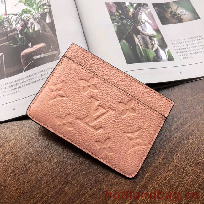 Louis vuitton original CARD HOLDER M69171 pink