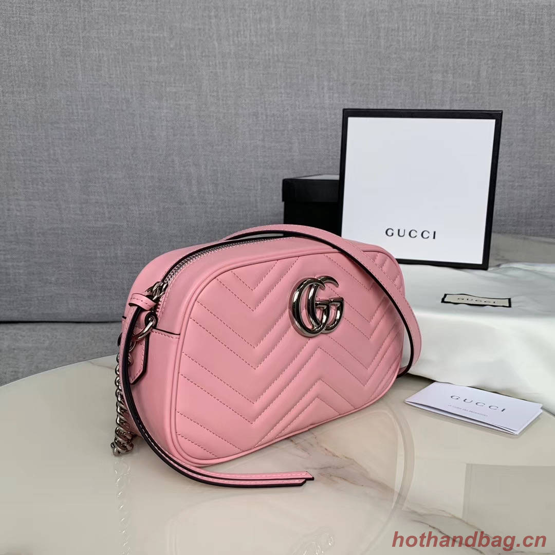 Gucci GG Marmont Matelasse Shoulder Bag 447632 light pink