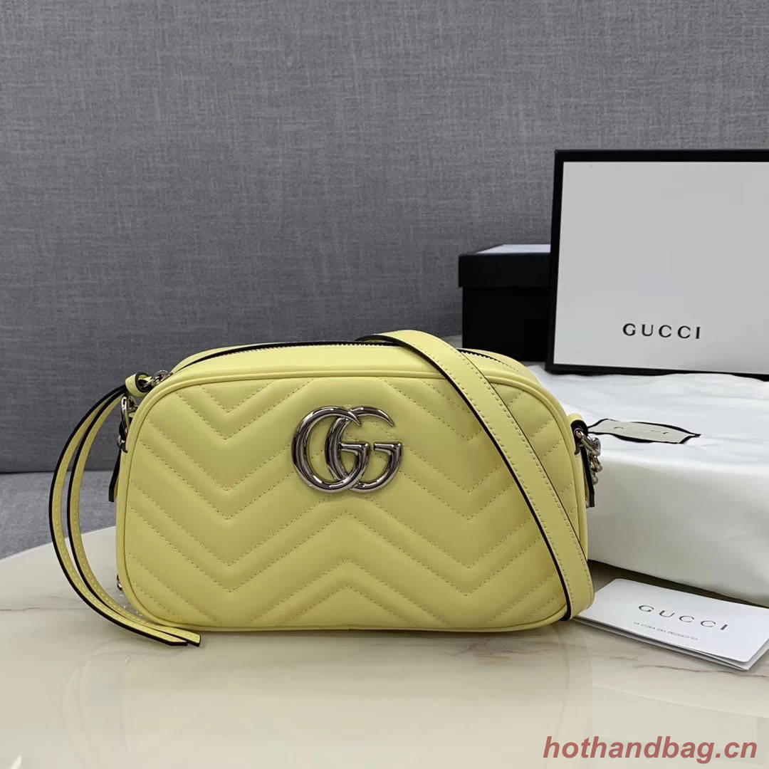 Gucci GG Marmont Matelasse Shoulder Bag 447632 yellow