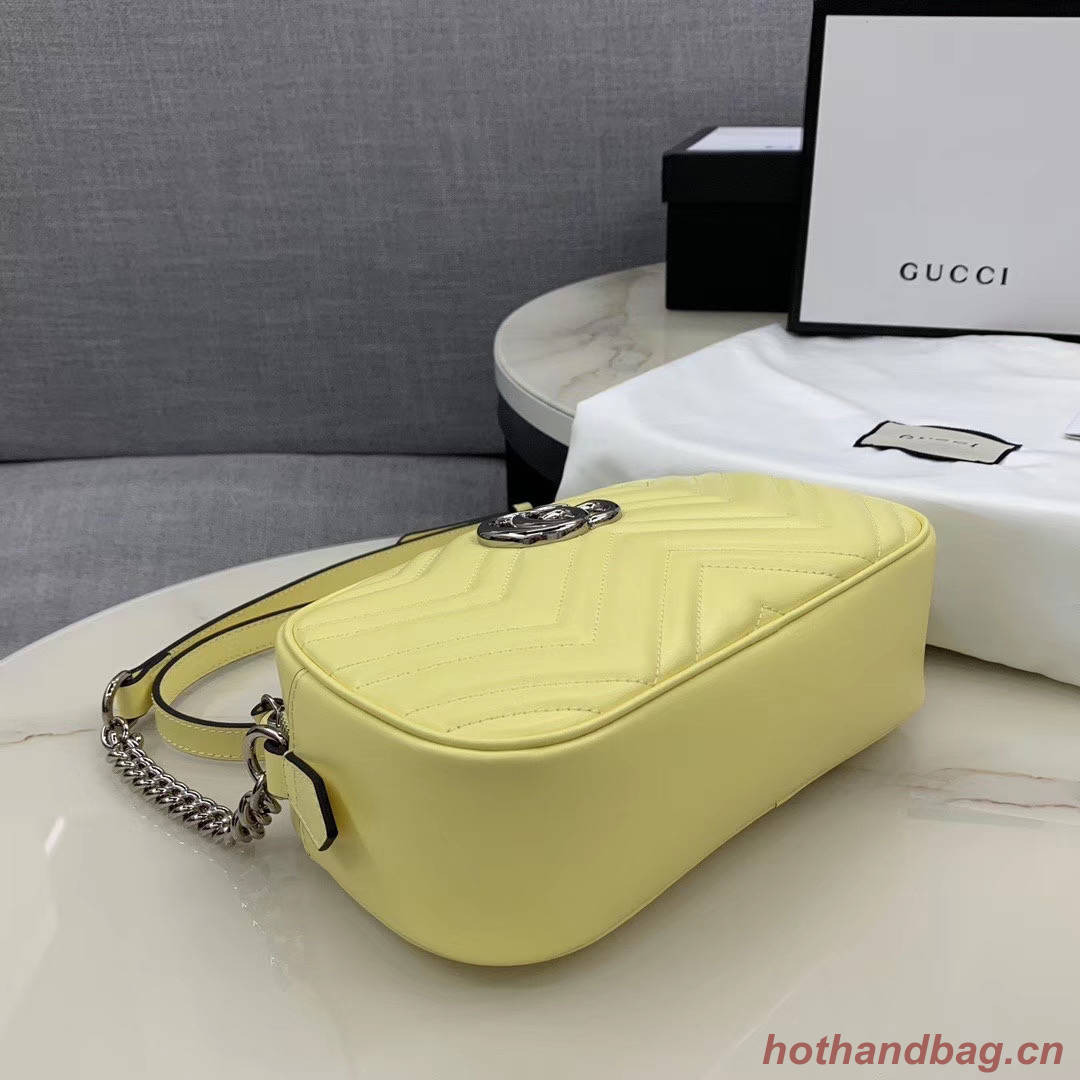 Gucci GG Marmont Matelasse Shoulder Bag 447632 yellow