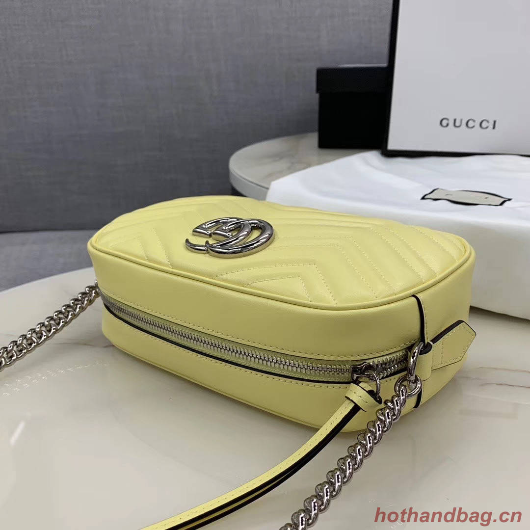 Gucci GG Marmont Matelasse Shoulder Bag 447632 yellow