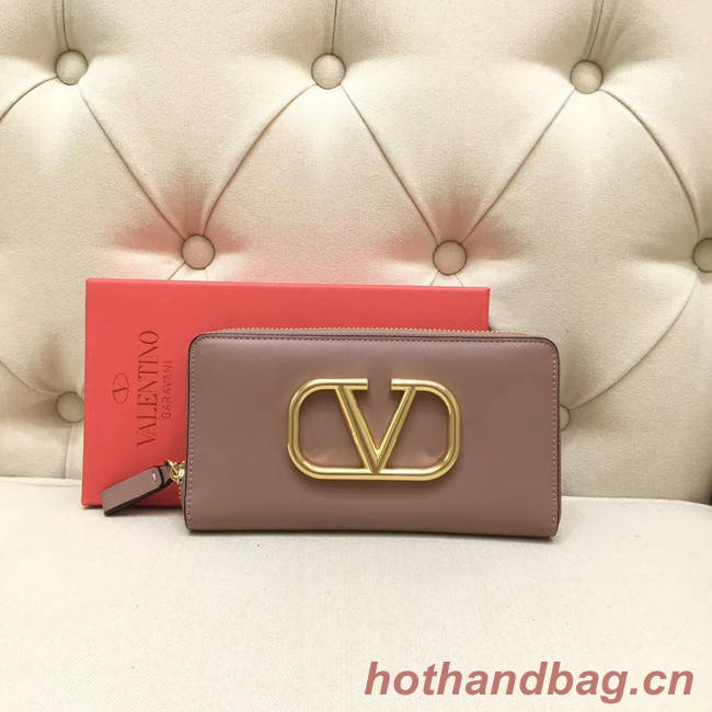 VALENTINO Origianl leather Zipped Wallet VG0088 pink