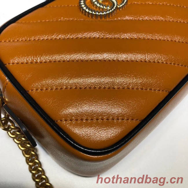 Gucci GG Marmont Matelasse mini Bag 448065 brown