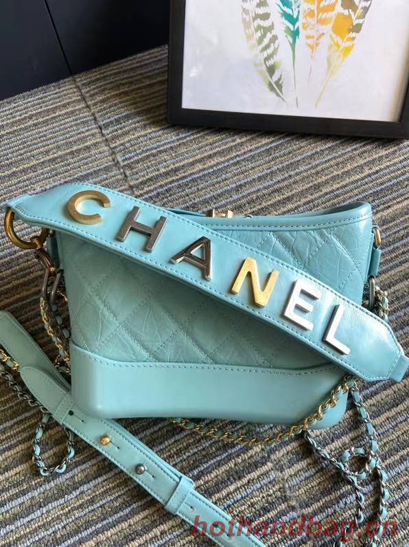 Chanel gabrielle small hobo bag S0865 sky blue