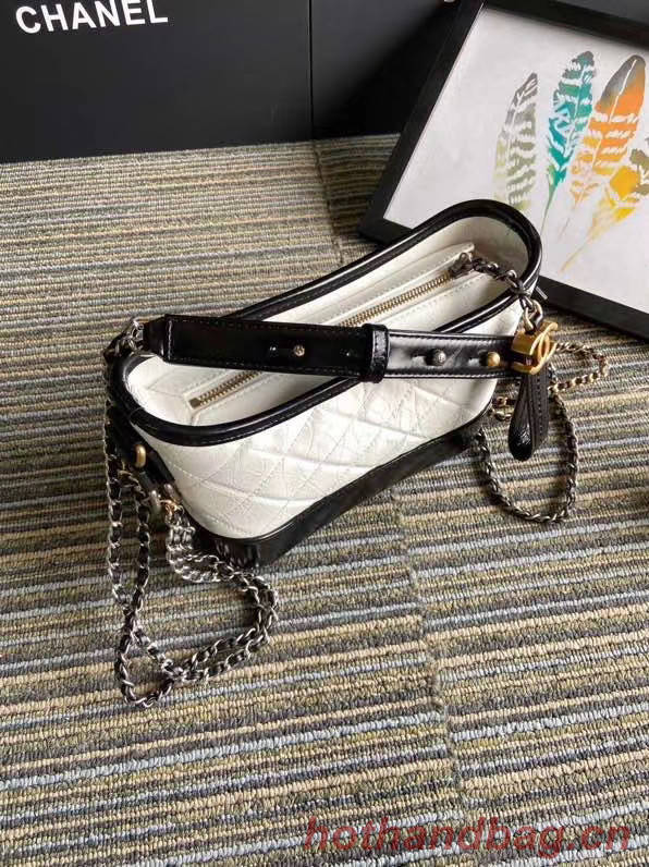 Chanel gabrielle small hobo bag S0865 white&black