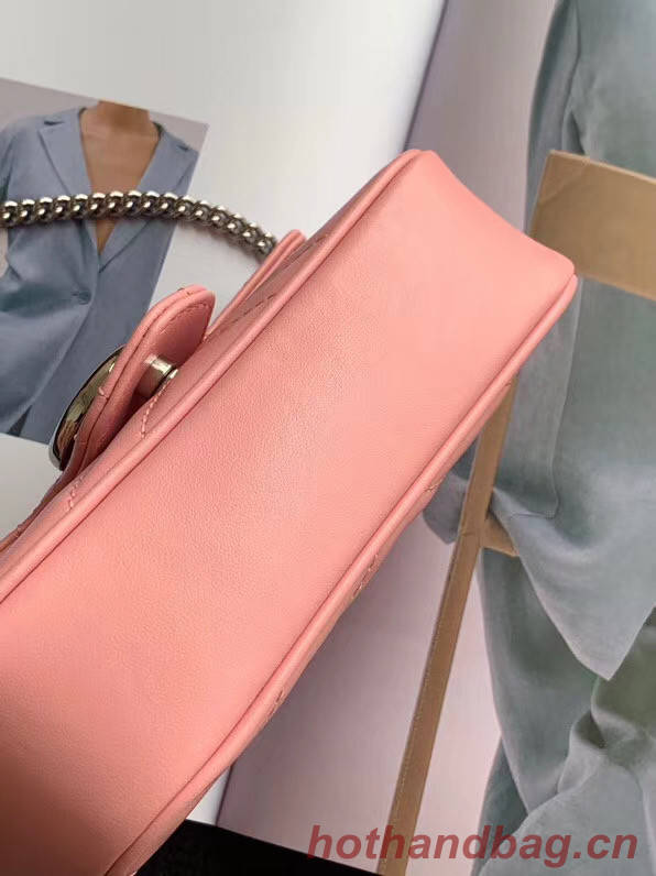 Gucci GG Marmont super mini bag 476433 Pastel pink