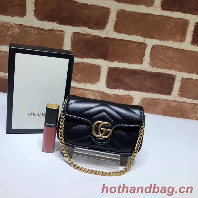 Gucci GG Marmont super Clutch bag 575161 black