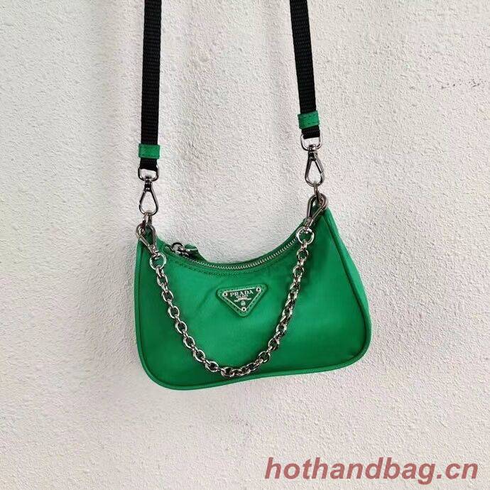 Prada Re-Edition nylon mini shoulder bag 1TT122 green