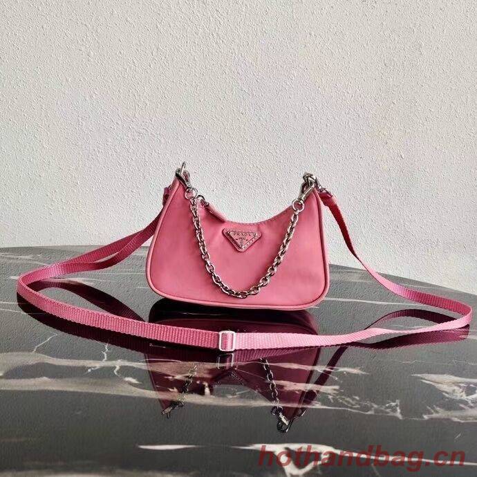 Prada Re-Edition nylon mini shoulder bag 1TT122 pink