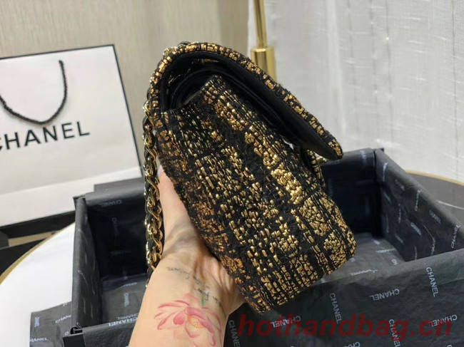 Chanel Original flap bag Twill soft A01112 gold