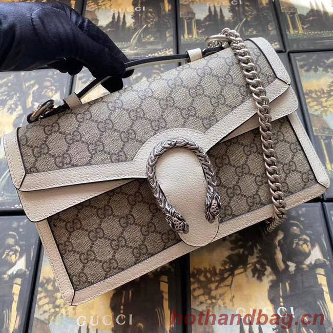 Gucci Dionysus GG top handle bag 621512 white