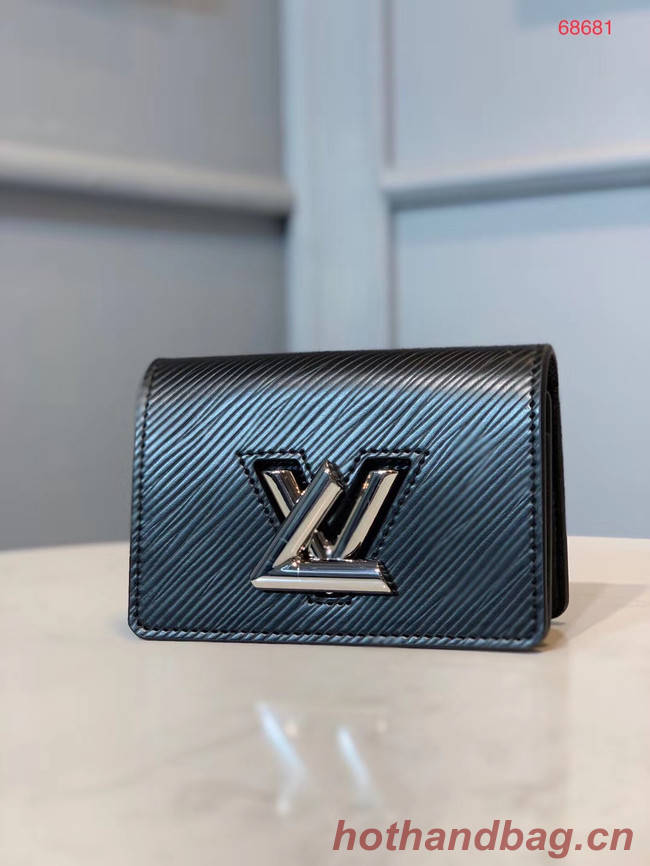 Louis vuitton original TWIST MULTICARTES card holder M68681 black