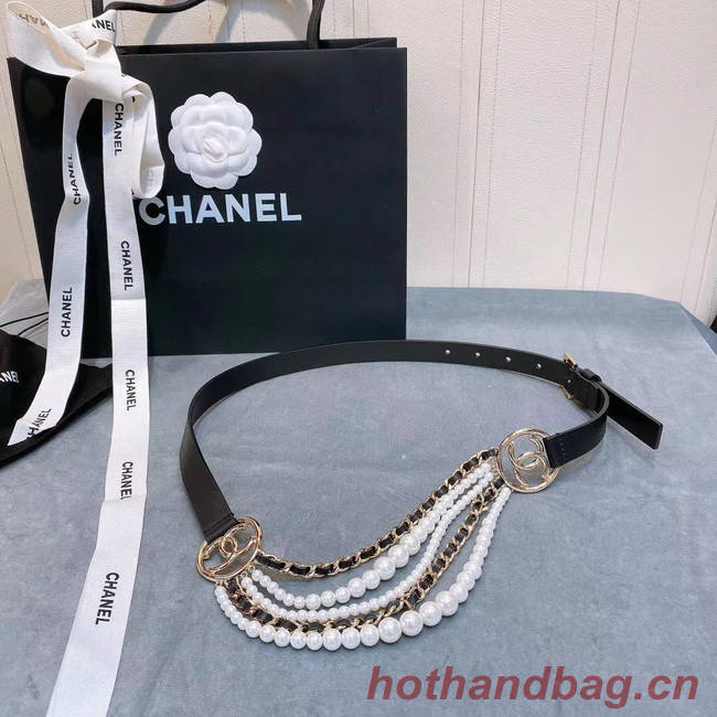 Chanel Calf Leather Belt 56612 black