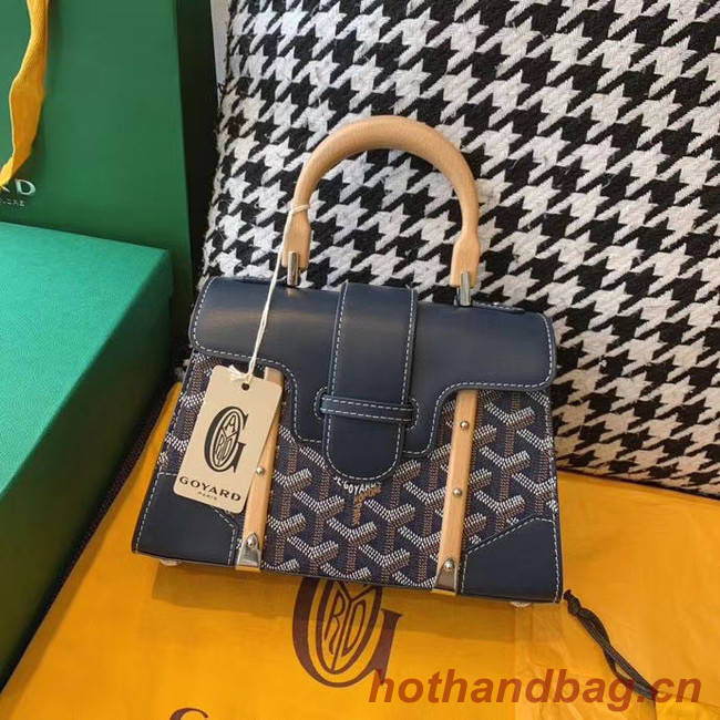 Goyard mini saigon tote bag 55632 dark blue