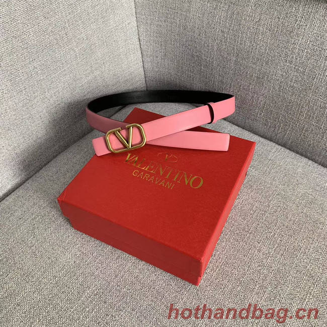 Valentino Leather Belt wide 2.0CM 3599 pink